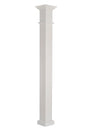 AFCO 800EW610 Column Post Set, 10 ft H, Square, Wood, White