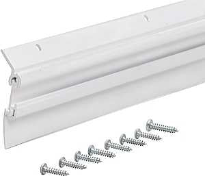M-D Flex-O-Matic Series 07179 Door Sweep, 36 in L, Aluminum Flange