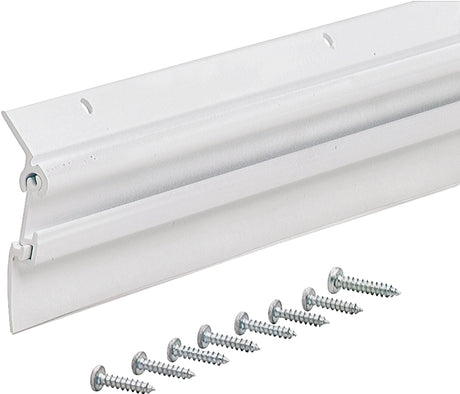 M-D Flex-O-Matic Series 07179 Door Sweep, 36 in L, Aluminum Flange