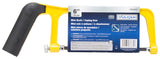 Vulcan JL52063 Mini Hacksaw, 6 in L Blade, 24 TPI, Steel Blade, 2-1/4 in D Throat, Steel Frame, Comfort Grip Handle