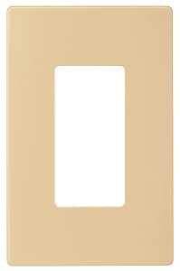 Arrow Hart PJS PJS26V Wallplate, 4-7/8 in L, 3-1/8 in W, 1 -Gang, Polycarbonate, Ivory, High-Gloss