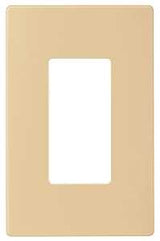 Arrow Hart PJS PJS26V Wallplate, 4-7/8 in L, 3-1/8 in W, 1 -Gang, Polycarbonate, Ivory, High-Gloss