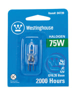 Westinghouse 75 W T4 Decorative Halogen Bulb 1,350 lm White 1 pk