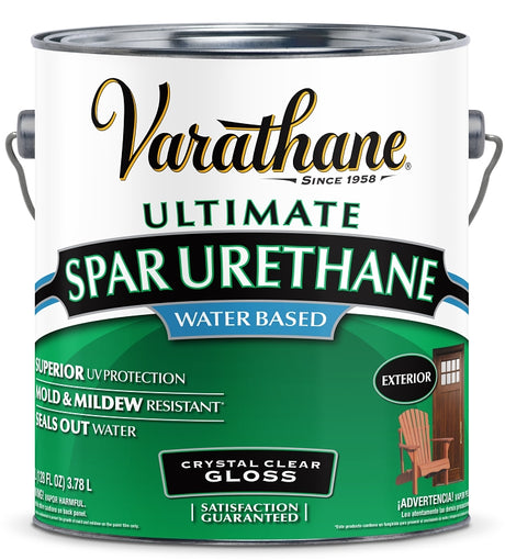 Rust-Oleum 250031 Urethane Paint, Gloss, Liquid, Crystal Clear, 1 gal, Can, Pack of 2