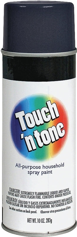 Touch 'N Tone 55289830 General-Purpose Spray Paint, Semi-Gloss, Black, 10 oz Can