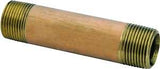 Anderson Metals 38300-0460 Pipe Nipple, 1/4 in, NPT, Brass, 870 psi Pressure, 6 in L