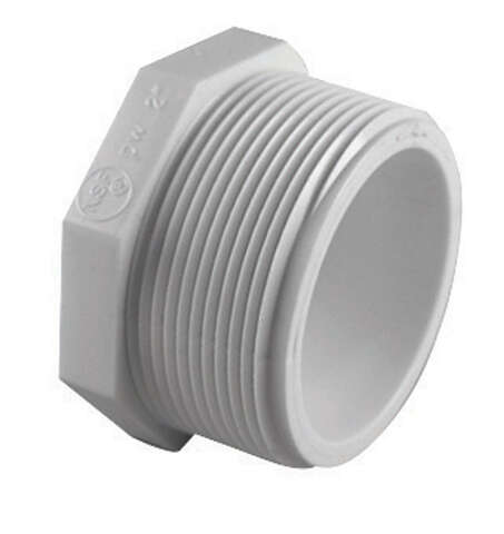 Charlotte Pipe Schedule 40 1-1/4 in. MPT X 1-1/4 in. D FPT PVC Plug 1 pk