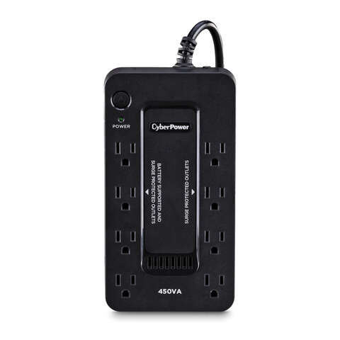 CyberPower 5 ft. L 8 outlets Power Block Black 890 J