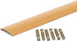 M-D 46145 Multi-Floor Transition, 72 in L, 1-1/2 in W, Aluminum, Oak