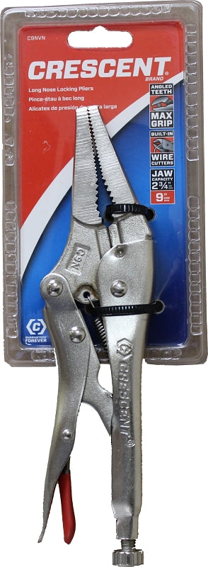 Crescent C9NVN/C9NV Locking Plier, 9 in OAL, 2-7/8 in Jaw Opening, Non-Slip Grip Handle