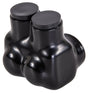 NSI IT Series IT-3/0B Insulated Tap Connector, 3/0 to 6 AWG Wire, 2-Pole, Plastisol Housing Material, Black