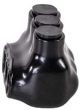 NSI IPL Series IPL4-3B Insulated Multi-Tap Connector, 4 to 14 AWG Wire, 3-Pole, Plastisol Housing Material, Black