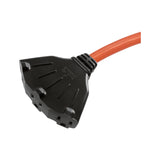 Ace Indoor or Outdoor 100 ft. L Orange Triple Outlet Cord 14/3 SJTW, Pack of 2
