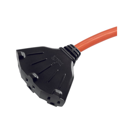 Ace Indoor or Outdoor 100 ft. L Orange Triple Outlet Cord 14/3 SJTW, Pack of 2