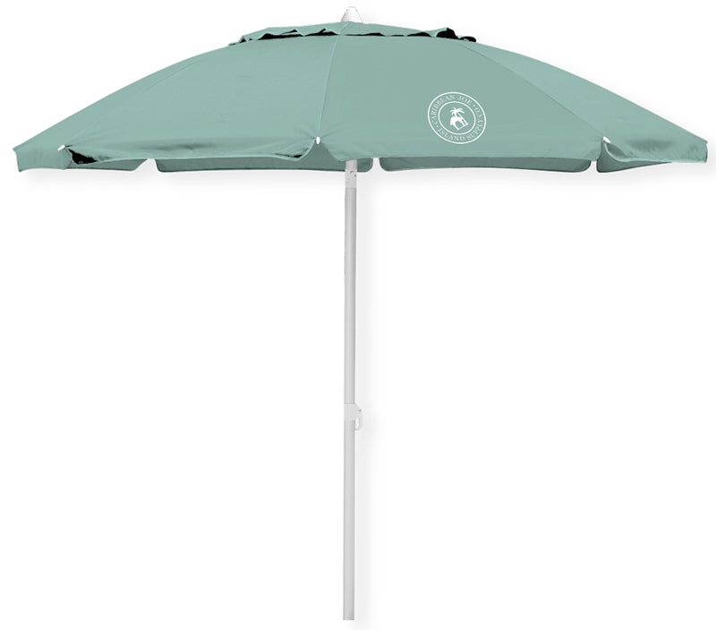 Caribbean Joe CJ-TUVC84FRP Beach Umbrella, 7 ft L Canopy, Steel Frame, Polyester Fabric, Multi-Color Fabric, Pack of 6