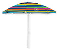 Caribbean Joe CJ-TUVC84FRP Beach Umbrella, 7 ft L Canopy, Steel Frame, Polyester Fabric, Multi-Color Fabric, Pack of 6