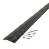 M-D 43366 Carpet Trim, 36 in L, 2 in W, 3/8 in Thick, Aluminum, Mocha