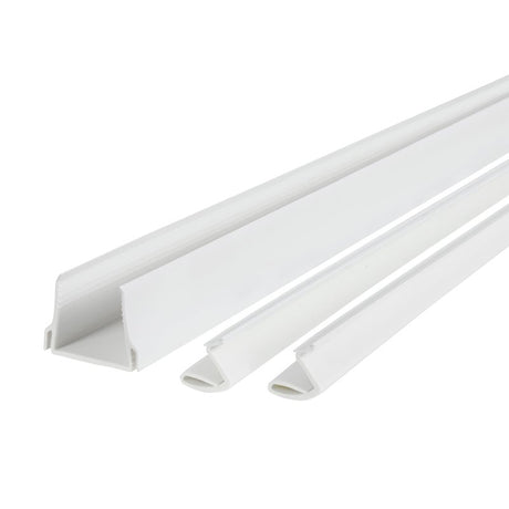 M-D 43398 Door Bottom, 1-1/8 in L, 1-3/4 in W, 32 in H, Vinyl