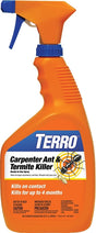 Terro T1100-6 Carpenter Ant and Termite Killer, Liquid, Spray Application, Indoor, Outdoor, 32 oz Bottle
