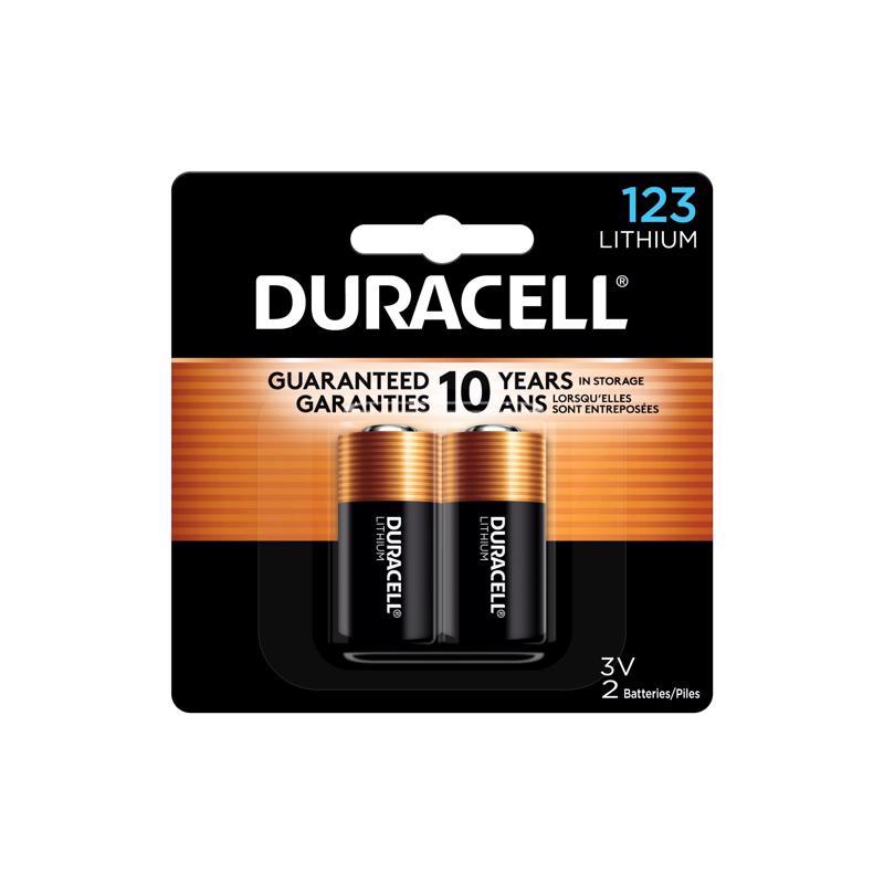 Duracell Lithium 123 3 V 1470 mAh Camera Battery DL123AB2PK 2 pk, Pack of 6