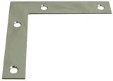 National Hardware 117BC Series N266-569 Corner Brace, 4 in L, 3/4 in W, 4 in H, Steel, Zinc, 0.07 Thick Material, Pack of 20