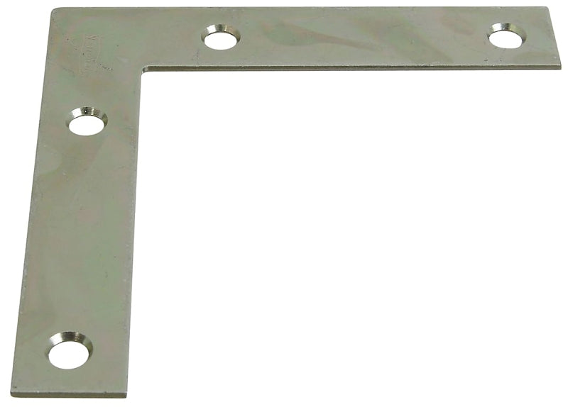 National Hardware 117BC Series N266-569 Corner Brace, 4 in L, 3/4 in W, 4 in H, Steel, Zinc, 0.07 Thick Material, Pack of 20