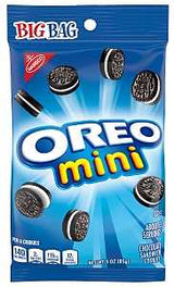 Nabisco 453037 Bite-Size Sandwich Cookies, Chocolate, 3 oz, Bag, Pack of 12