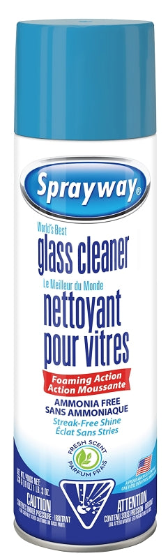 Sprayway SW050CCRETAIL Glass Cleaner, 19 oz Can, Liquefied Gas, Pack of 12