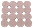 ProSource FE-50201-PS Furniture Pad, Felt Cloth, Beige, 1 in Dia, 3/16 in Thick, Round