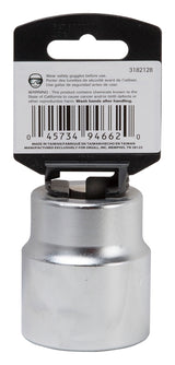 Vulcan MT-SS6048 Drive Socket, 1-1/2 in Socket, 3/4 in Drive, 12-Point, Chrome Vanadium Steel, Chrome