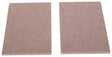 ProSource FE-S105-PS Furniture Pad, Felt Cloth, Beige, 4-1/2 x 6 in Dia, 4-1/2 in W, 3/16 in Thick, Square