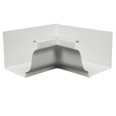 Amerimax 6 in. W X 10 in. L White Aluminum K Inside Corner, Pack of 10