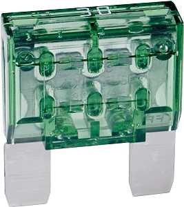 Bussmann BP/MAX-30-RP Automotive Fuse, 1 kA Interrupt, Blade Fuse, 32 VDC, 30 A
