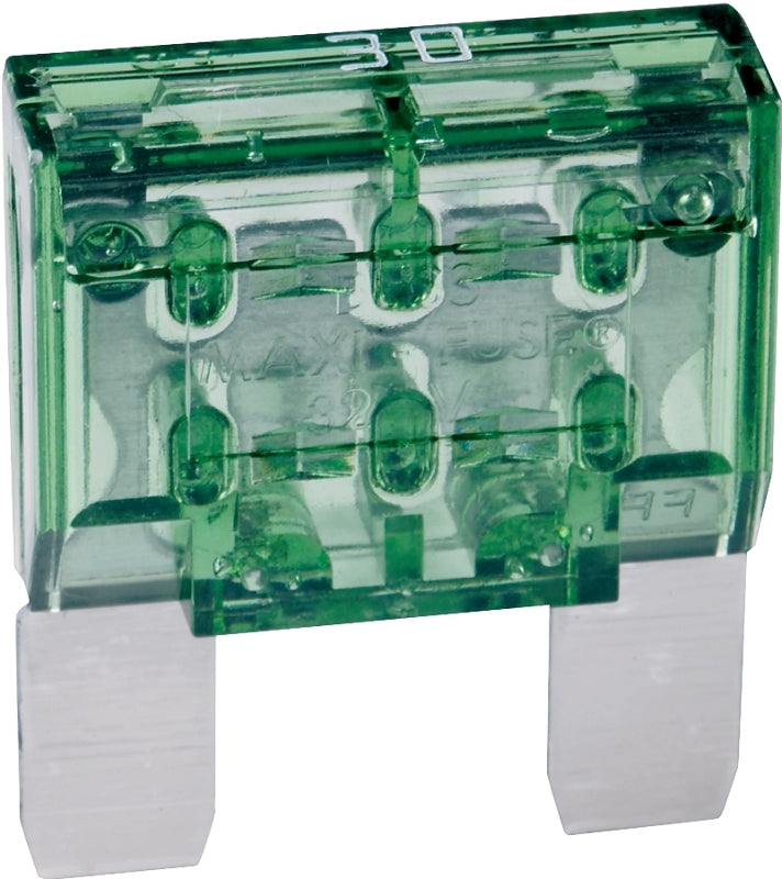 Bussmann BP/MAX-30-RP Automotive Fuse, 1 kA Interrupt, Blade Fuse, 32 VDC, 30 A