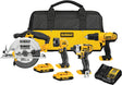 DEWALT DCK466D2 Combination Tool Kit, Battery Included, 20 V, Lithium-Ion, 4-Tools
