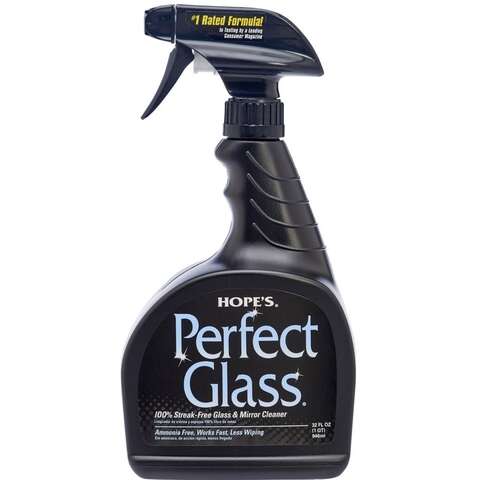 Hope's Perfect Glass No Scent Glass Cleaner 32 oz Liquid, Pack of 6