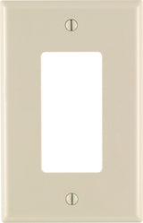 Leviton Light Almond 1 gang Nylon Decorator Wall Plate 1 pk