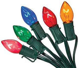 Santas Forest 03360/U00Z125I Light Set, Christmas, 120 V, 125 W, 25-Lamp, C7 Lamp, Transparent Multi Lamp