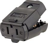 Leviton Commercial and Residential Thermoplastic Ground/Straight Blade Connector 1-15R, Pack of 10