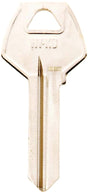 Hy-Ko 11010CO98 Key Blank, Brass, Nickel, For: Corbin Russwin Cabinet, House Locks and Padlocks, CO98 Key Number, Pack of 10