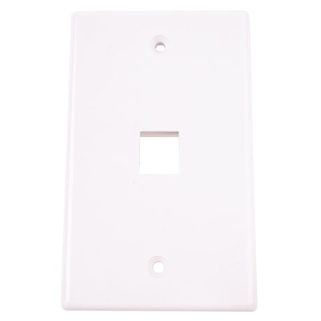 Monster Just Hook It Up White 1 gang Plastic Keystone Wall Plate 1 pk
