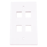 Monster Just Hook It Up White 4 gang Plastic Keystone Wall Plate 1 pk