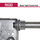 Sigma Engineered Solutions ProConnex 1/2 in. D Die-Cast Zinc Water-Tight Conduit Hub For Rigid/IMC 1