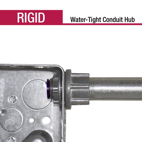 Sigma Engineered Solutions ProConnex 1/2 in. D Die-Cast Zinc Water-Tight Conduit Hub For Rigid/IMC 1