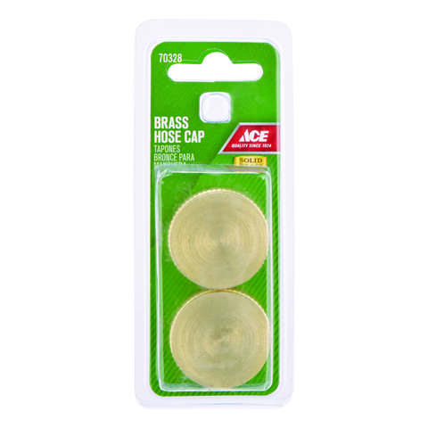 Ace 3/4 in. Brass Threaded Female Hose End Caps, Pack of 5