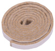 ProSource FE-50232-PS Furniture Pad, Felt Cloth, Brown, 40 x 3/8 in Dia, 3/8 in W, 7/64 in Thick, Roll