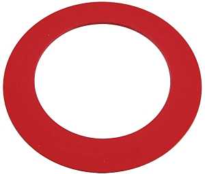 Danco 88096 Flush Valve Seal, 2-1/8 in ID x 3-1/8 in OD Dia, Rubber