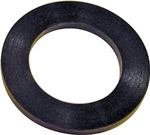 Danco 60093B Union Washer, Standard Dielectric, 1/2 in, 3/4 in ID x 1-3/16 in OD Dia, 3/32 in Thick, Rubber, 1/PK, Pack of 5