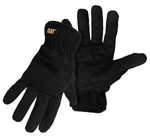 CAT CAT012260X Utility Gloves, Touchscreen Padded Palm, XL, Elastic Wrist Cuff, Black
