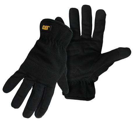 CAT CAT012260X Utility Gloves, Touchscreen Padded Palm, XL, Elastic Wrist Cuff, Black